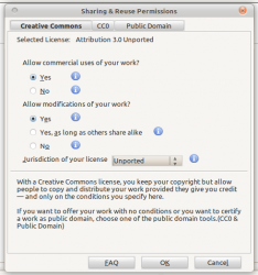 Creative Commons Tab